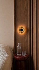 Aplica de perete LED moderna SOFI cognac amber