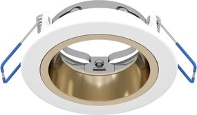 Eglo 902299 YEBRA-Z - Lampă LED RGBW dimabilă cu sticlă fumurie pentru tavan fals, LED/4,8W/230V IP44, alb/auriu