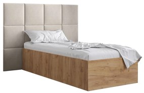 Zondo Pat de o persoană cu tăblie tapițată 90 cm. 1046010