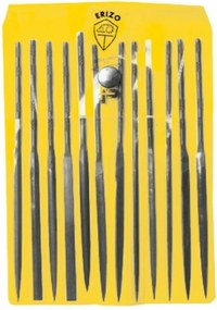 Set de fișiere ERIZO Entrefina (fasole limas) Miniatură Plat Triunghiular Rotundă Pătrat Pilă de ace 12 Piese