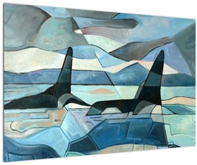 Tablou - Balene (90x60 cm)
