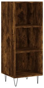 vidaXL Servantă, stejar fumuriu, 34,5x32,5x90 cm, lemn prelucrat