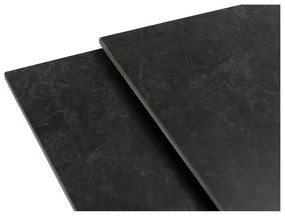 Masă de dining extensibilă cu blat din piatră cu blat suplimentar 90x150 cm Arlene – Marckeric