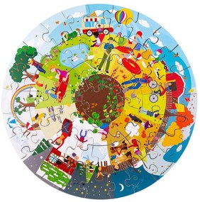 PUZZLE DE PODEA 360° - ANOTIMPURILE - BIGJIGS TOYS (33003)