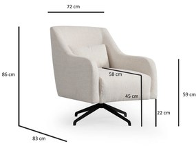 Fotoliu Ginarutta (alb + negru). 1106496