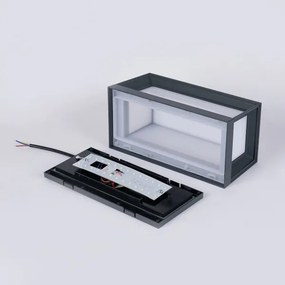 Brilagi - PARKER aplică LED de exterior cu senzor, 12W, 230V, antracit, IP44