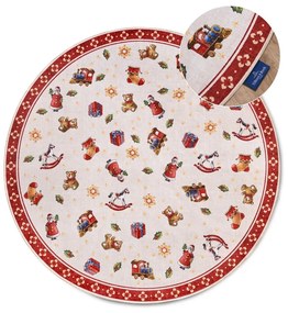 Covor roșu rotund ø 150 cm cu model de Crăciun Red Christmas – Villeroy&amp;Boch