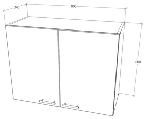 Corp haaus Toro, Alb, 80 x 35 x 60 cm