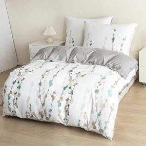 Lenjerie de pat din microflanel CALIWA albă Dimensiune lenjerie de pat: 70 x 90 cm | 140 x 200 cm