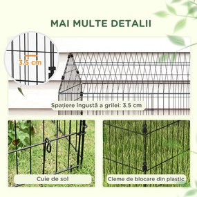 PawHut Cușcă pentru găini cu Acoperiș din Țesătură 220x85x103cm Argintiu | Aosom Romania