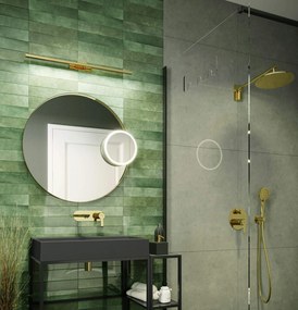Paravan dus, walk-in, sticla securizata, 100x200 cm, cadru metalic negru, Deante Mokko 1000x2000 mm, Negru