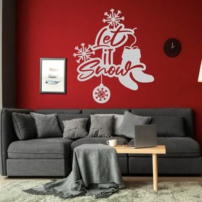 Sticker decorativ Let It Snow