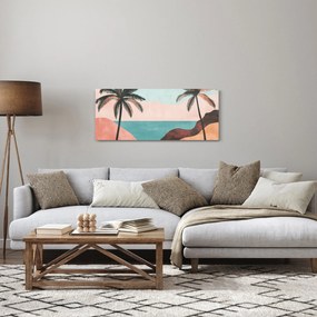 Tablou - Palmieri la mare (120x50 cm)