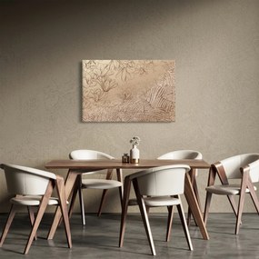 Tablou - Flori desenate (90x60 cm)
