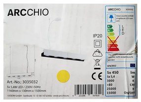 Lustră LED pe cablu dimabilă OLINKA 5xLED/5,4W/230V Arcchio