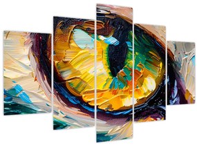 Tablou - Ochi de pisică Pictură (150x105 cm)