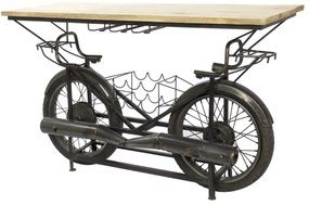 Consola de bar, din metal si lemn de mango, Throttle