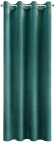 Draperie de catifea de culoare solidă turcoaz Lungime: 250 cm