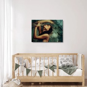 Tablou pe sticlă - Muza (70x50 cm)