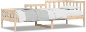 vidaXL Pat de zi fără saltea, 80x200 cm, lemn masiv pin
