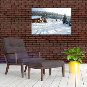 Tablou - Cabană de munte (90x60 cm)