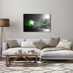 Tabloul bilelor verzi abstracte (90x60 cm)
