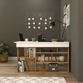 Birou CT5 Atlantic Pine / Alb