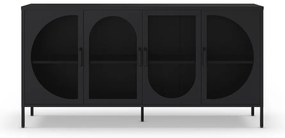 Comodă neagră 160x90 cm Tayra – Marckeric