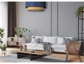 Plafonieră Duolla BOHO 1xE27/15W/230V d. 45 cm albastru/ratan