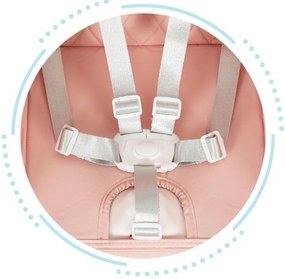 Scaun înalt pliabil 3 în 1 roz