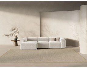 Colțar bej (cu colț pe partea stângă/cu șezlong) Bergamo – Cosmopolitan Design