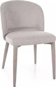 Scaun TINO, gri deschis - Wind 84, stofa clasica, 50x57x81 cm