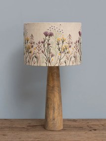 Lampa de masa ,cu flori brodate, "Wildflower"