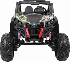 Masinuta Electrica cu acumulator pentru copii NOVOKIDS™ Buggy UTV , 2 locuri, 3-12 ani , max 50 kg , 2 Baterii de 12V, Lungime 124 cm, Camouflage