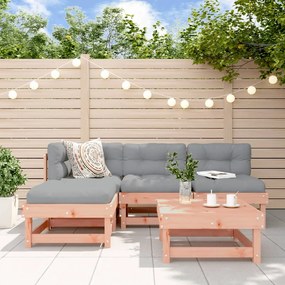 vidaXL Set mobilier de grădină cu perne, 5 piese, lemn masiv douglas