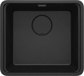 Chiuveta granit sub blat Deante Momi grafit metalic 45x50 cm