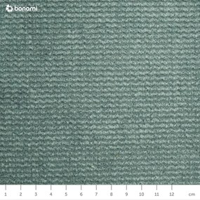 Pat matrimonial albastru deschis tapițat cu somieră 180x200 cm Barker – Ropez