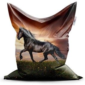 Sac de șezut Classic cal frizian - pentru copii, maro / negru