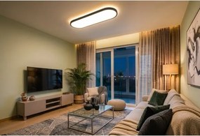 Top Light -LED plafonieră/suspensie OVAL LED/36W/230V 3000-6500K negru + telecomandă