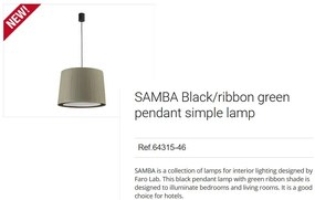 Lustra / Pendul modern design elegant SAMBA 40cm verde 64315-46