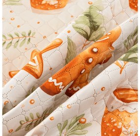 Cuvertura de pat cu model WINTER GINGERMAN, alb Dimensiune: 220 x 240 cm