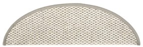 Covorase scari autoadezive aspect sisal, 15 buc., bej, 56x20cm 15, Bej, 56 x 20 cm