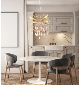 Globo 64138HG - Lustră suspendată pe cablu QUEENA 4xE14/40W/230V auriu