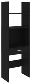 803426 vidaXL Bibliotecă, negru, 60x35x180 cm, PAL
