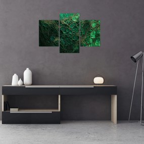 Tablou - Imagine microscopică verde (90x60 cm)