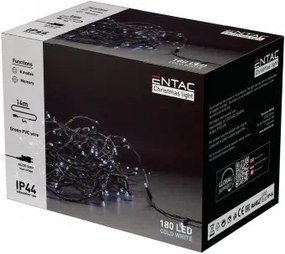 Instalatie exterior 180 LED alb rece 14m IP44 Entac
