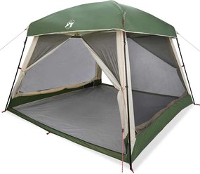 vidaXL Cort de familie pentru 6 persoane, verde, impermeabil