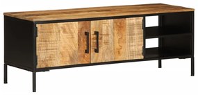 vidaXL Dulap TV, 110x35x40 cm, lemn masiv de mango brut