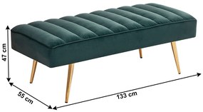 Zondo Bancă Friesia (Smaragd + Crom-auriu). 1028850