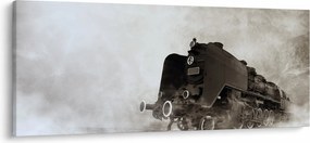 Tablou - Tren în ceață (120x50 cm)